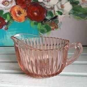 Vintage Pink Indiana Glass Pitcher